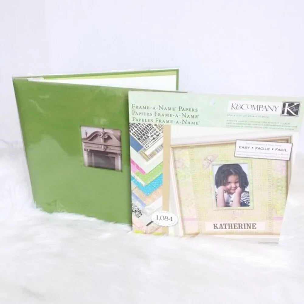 Scrapbook & Frame A Name Papers 12 x 12